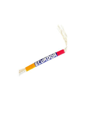 Handwoven friendship bracelet from Ecuador